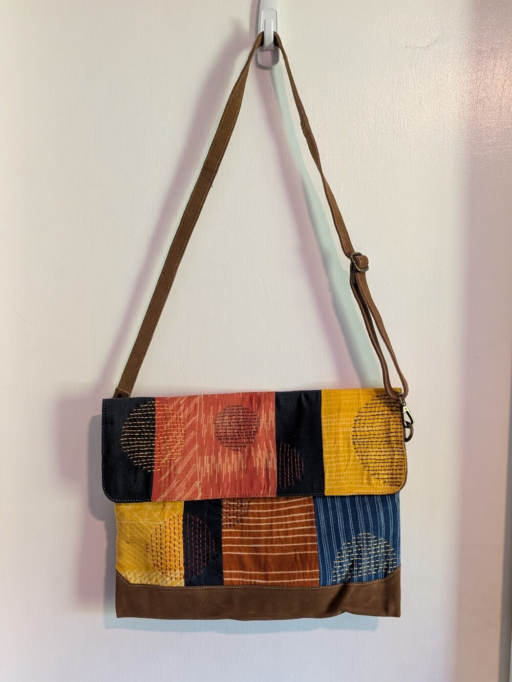 boho gyspy patch work crossbody bag